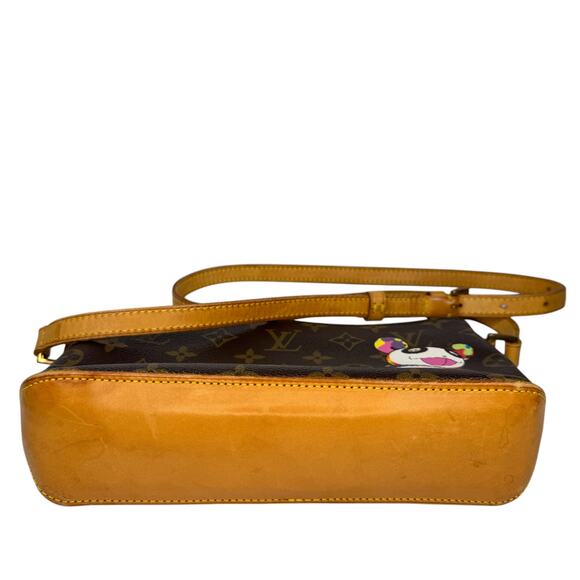 Louis Vuitton Panda Pochette Bag Trotteur Baguette Monogram Vintage Murakami LV - Picture 3 of 15